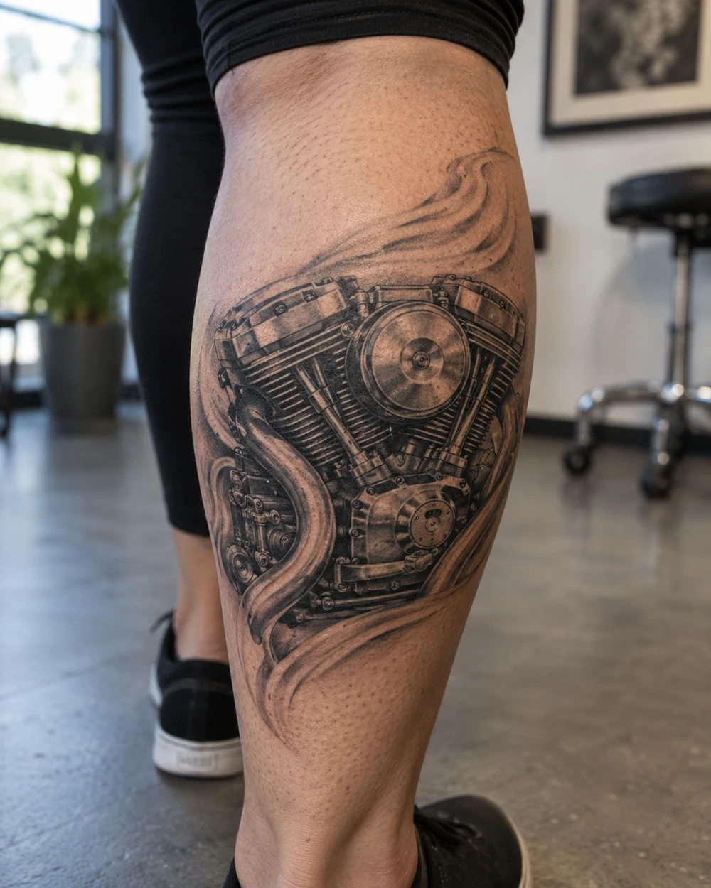 15 Motorcycle Tattoo Ideas for a Personal Ink Design | AI Tattoo Generator